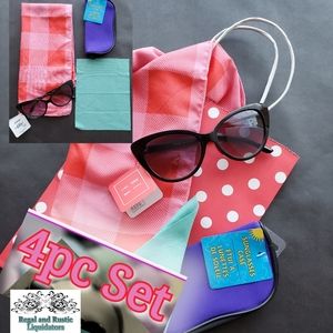 🖤 Black Cat Eye Sunglass 4pc set age13+